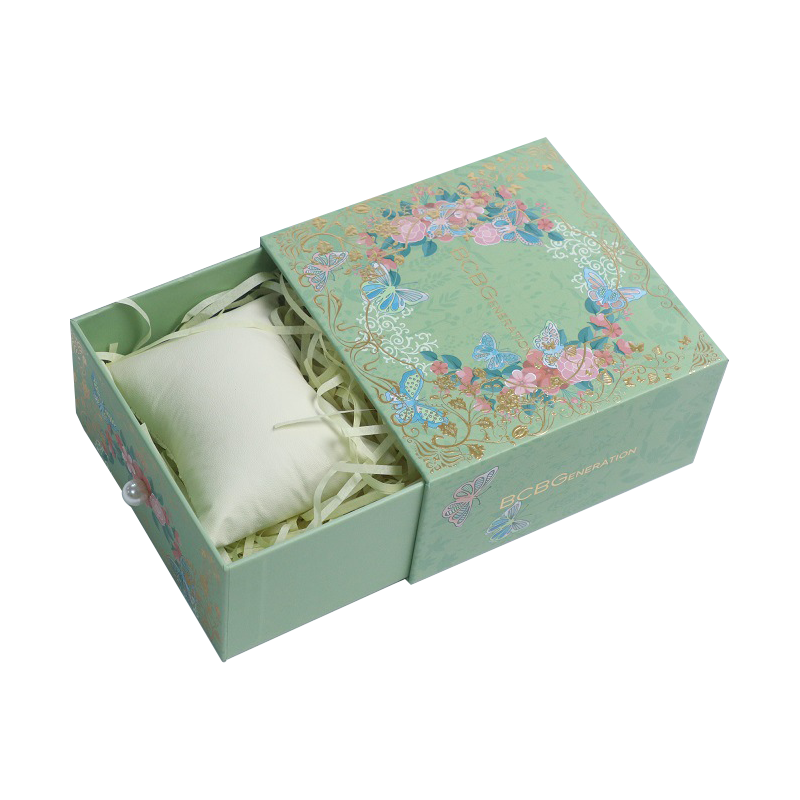 Customized Lightweight Elegant Drawer Jewelry Rigid Boxes
