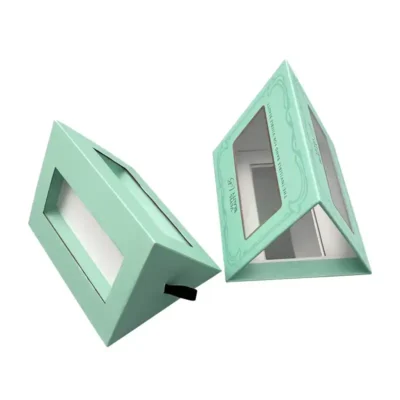 Customized Logo Small Ribbon Pull Out Triangle Drawer Boxes