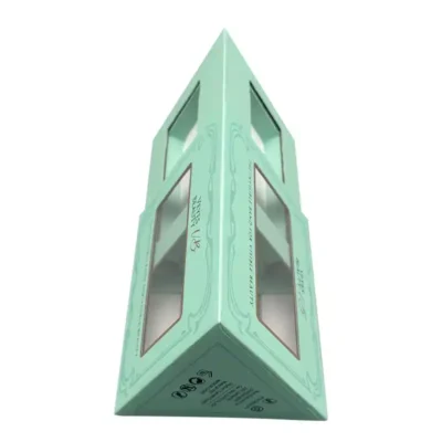 Customized Logo Small Ribbon Pull Out Triangle Drawer Boxes