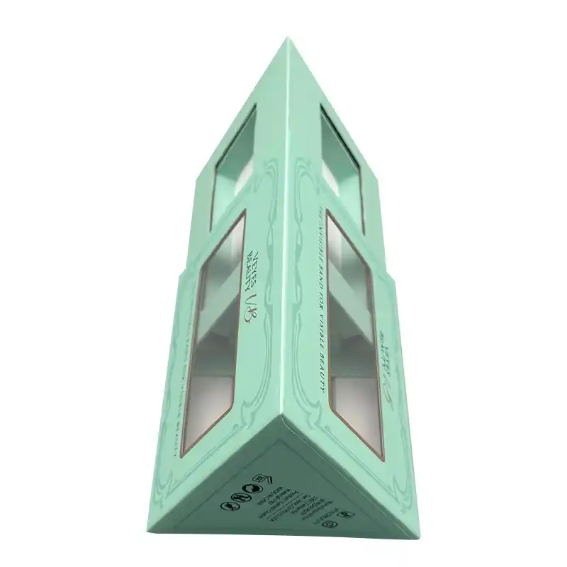 Customized Logo Small Ribbon Pull Out Triangle Drawer Boxes