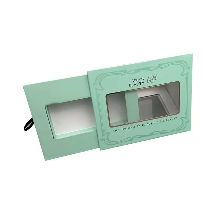 Customized Logo Small Ribbon Pull Out Triangle Drawer Boxes