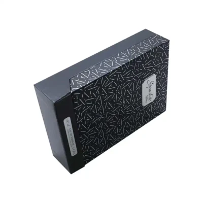 Customized Luxury Black Rigid Creative Gift Perfume Boxes