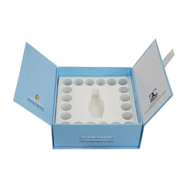 Customized Luxury Double Door Face Care Rigid Boxes with EVA