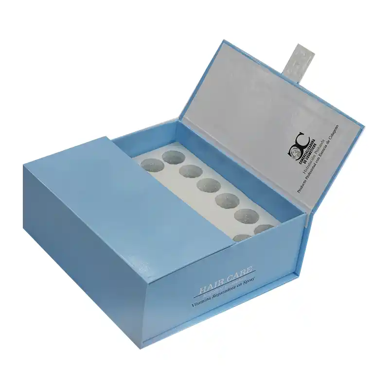 Customized Luxury Double Door Face Care Rigid Boxes with EVA