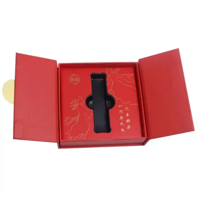 Customized Stamping Logo Double Door Open Packaging Boxes