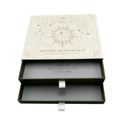 Distribution Solid Cream Nail Glue Double Drawer Paper Boxes