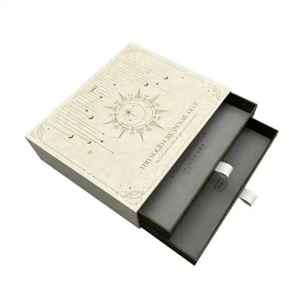 Distribution Solid Cream Nail Glue Double Drawer Paper Boxes
