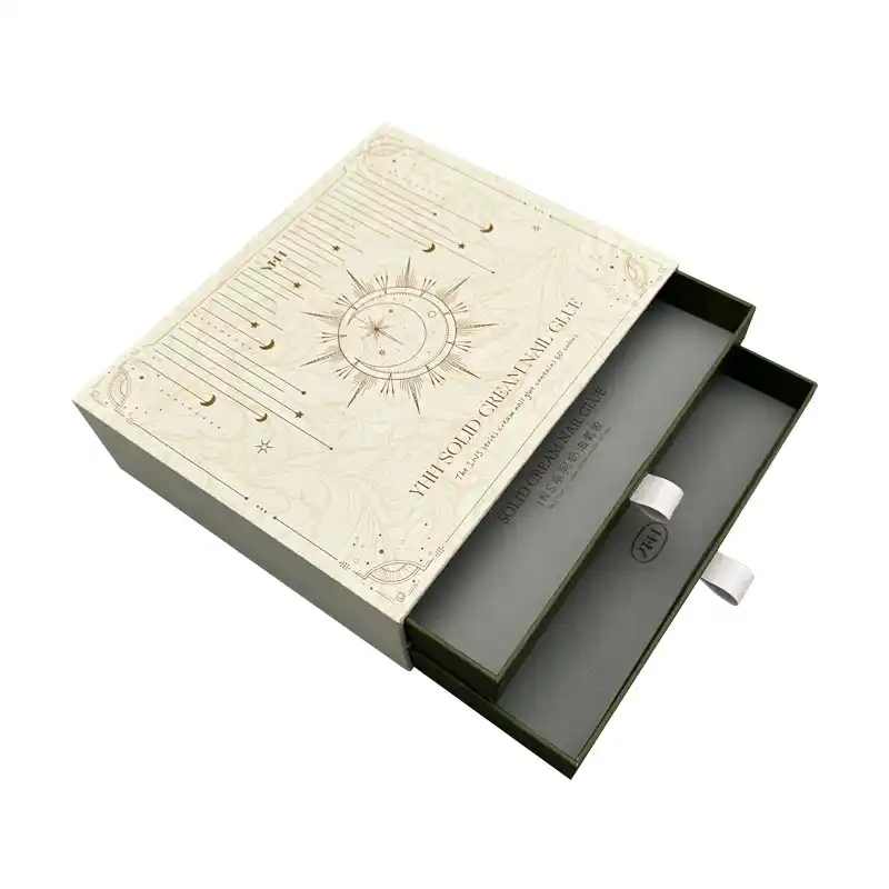 Distribution Solid Cream Nail Glue Double Drawer Paper Boxes