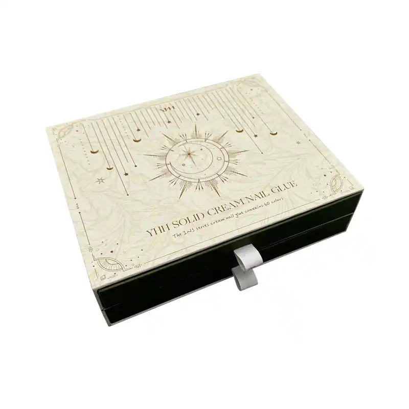 Distribution Solid Cream Nail Glue Double Drawer Paper Boxes