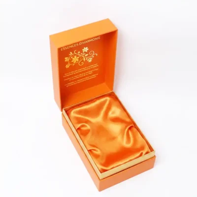 Factory Custom Flip Top Paper Gift Boxes with Silk Satin