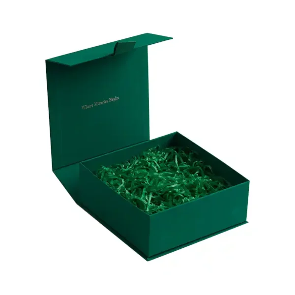 Friendly Paper Personalized Cardboard Green Jewelry Boxes