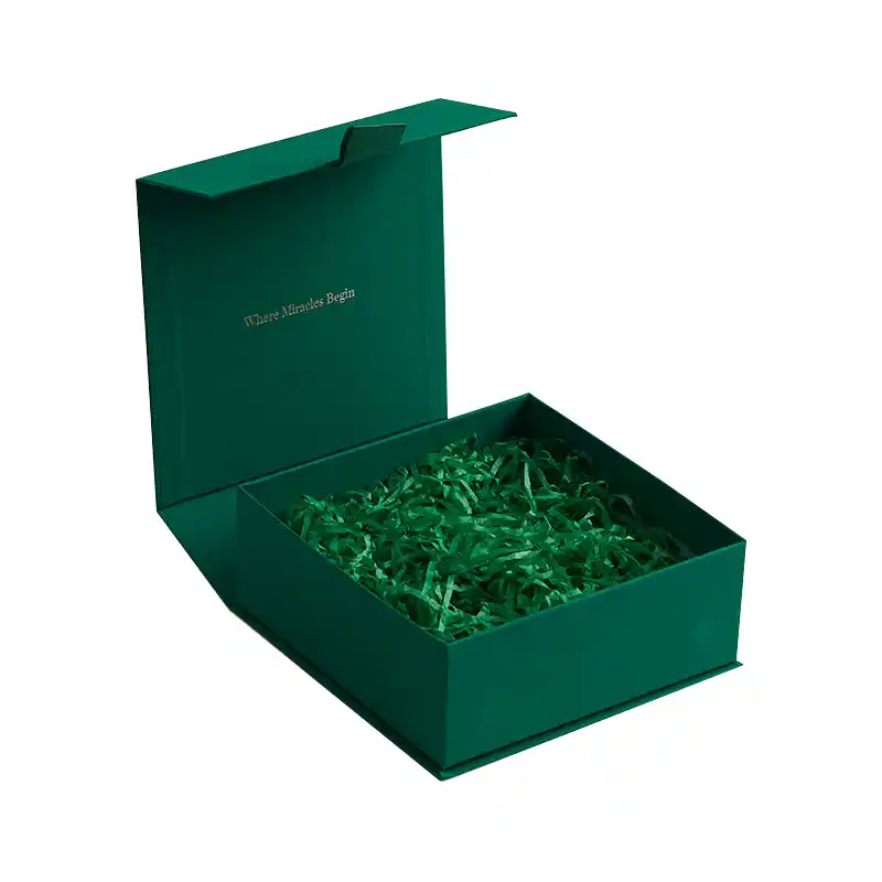 Friendly Paper Personalized Cardboard Green Jewelry Boxes