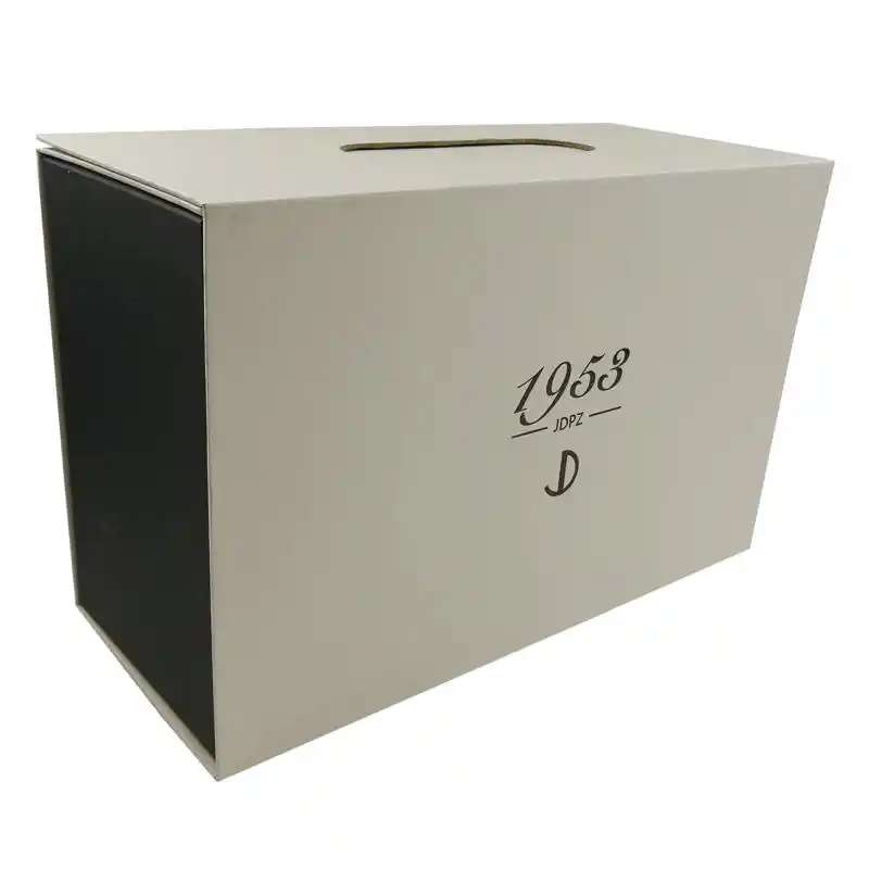 Luxury Black Rigid Foldable Clamshell Magnetic Gift Boxes