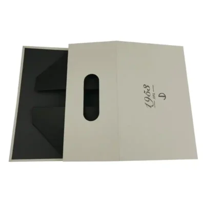 Luxury Black Rigid Foldable Clamshell Magnetic Gift Boxes