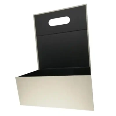 Luxury Black Rigid Foldable Clamshell Magnetic Gift Boxes