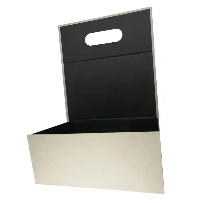 Luxury Black Rigid Foldable Clamshell Magnetic Gift Boxes