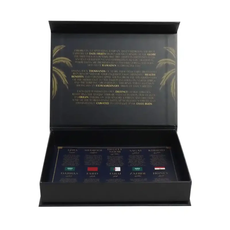 Luxury Black Rigid Magnetic Lid Closure Boxes Wholesale