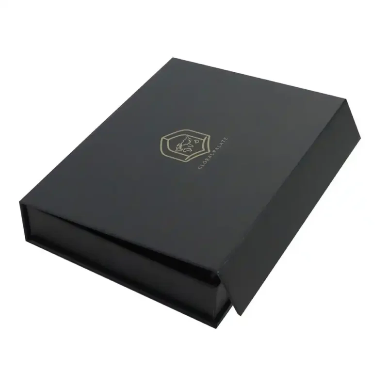 Luxury Black Rigid Magnetic Lid Closure Boxes Wholesale