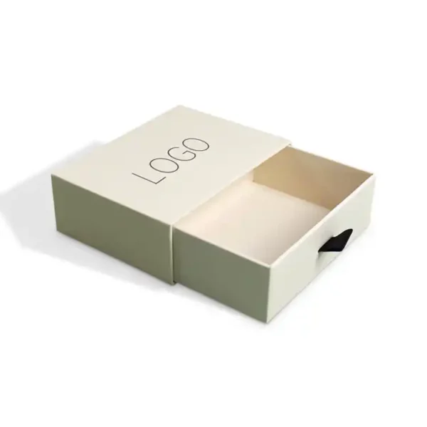 Luxury Drawer Jewelry Packaging Gift Boxes with Ribbon Handle