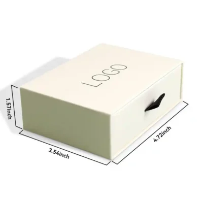 Luxury Drawer Jewelry Packaging Gift Boxes with Ribbon Handle