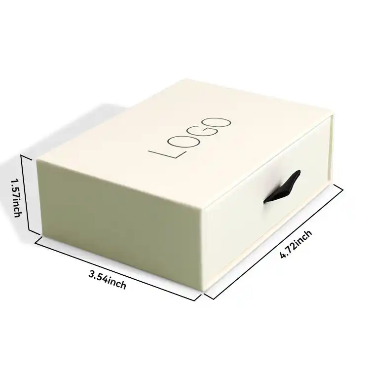 Luxury Drawer Jewelry Packaging Gift Boxes with Ribbon Handle