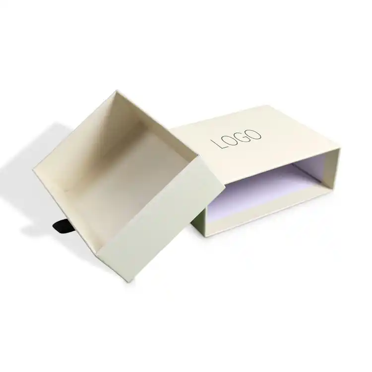 Luxury Drawer Jewelry Packaging Gift Boxes with Ribbon Handle