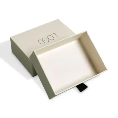 Luxury Drawer Jewelry Packaging Gift Boxes with Ribbon Handle