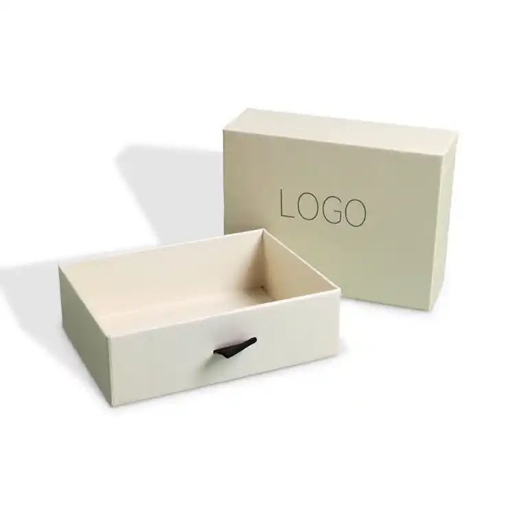 Luxury Drawer Jewelry Packaging Gift Boxes with Ribbon Handle