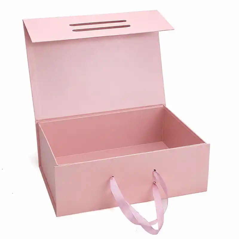 Luxury Folding Magnetic Packaging Paper Boxes With Handle