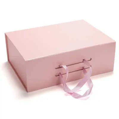 Luxury Folding Magnetic Packaging Paper Boxes With Handle
