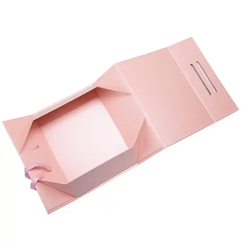 Luxury Folding Magnetic Packaging Paper Boxes With Handle