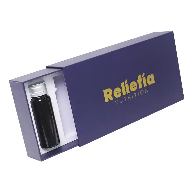 Luxury Gold Foil Logo Drawer Peptide Vial Packaging Boxes