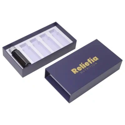 Luxury Gold Foil Logo Drawer Peptide Vial Packaging Boxes