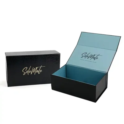 Luxury Premium Black Crocodile Texture Gift Boxes Make