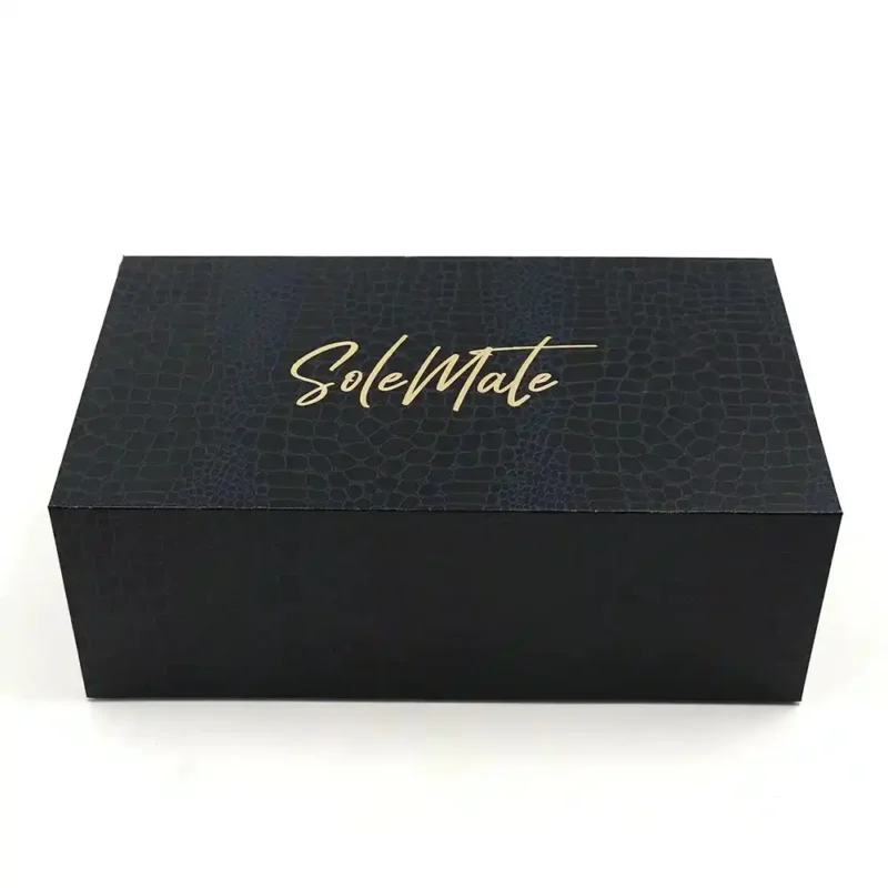 Luxury Premium Black Crocodile Texture Gift Boxes Make