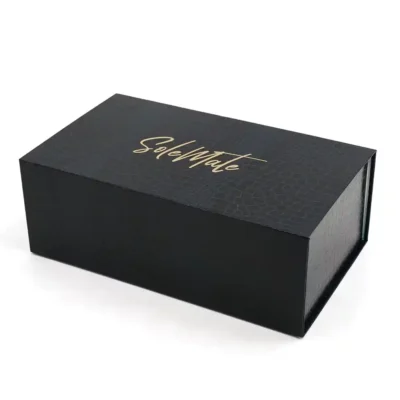 Luxury Premium Black Crocodile Texture Gift Boxes Make