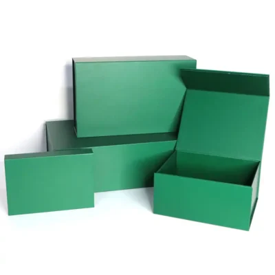 Luxury Rigid Packaging Magnetic Closure Foldable Boxes