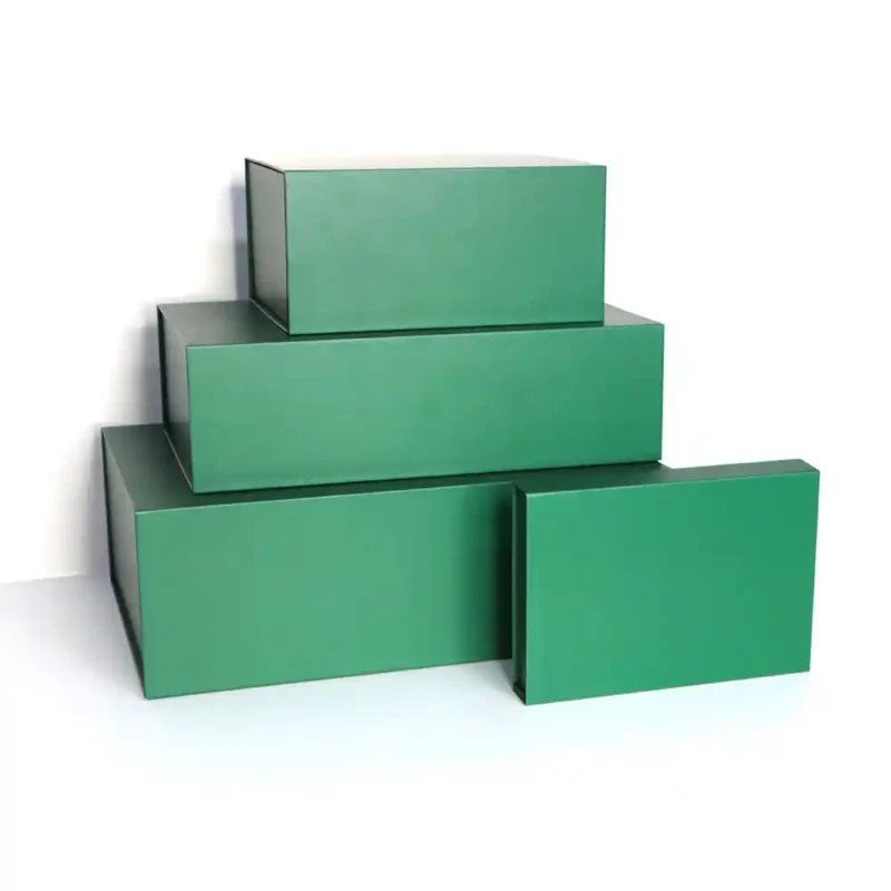 Luxury Rigid Packaging Magnetic Closure Foldable Boxes