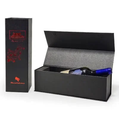 OEM Custom Special Paper Wine Whisky Magnetic Closure Boxes