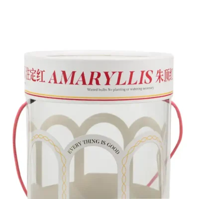 PVC Window Composite Coated Paper Tube Flower Packaging