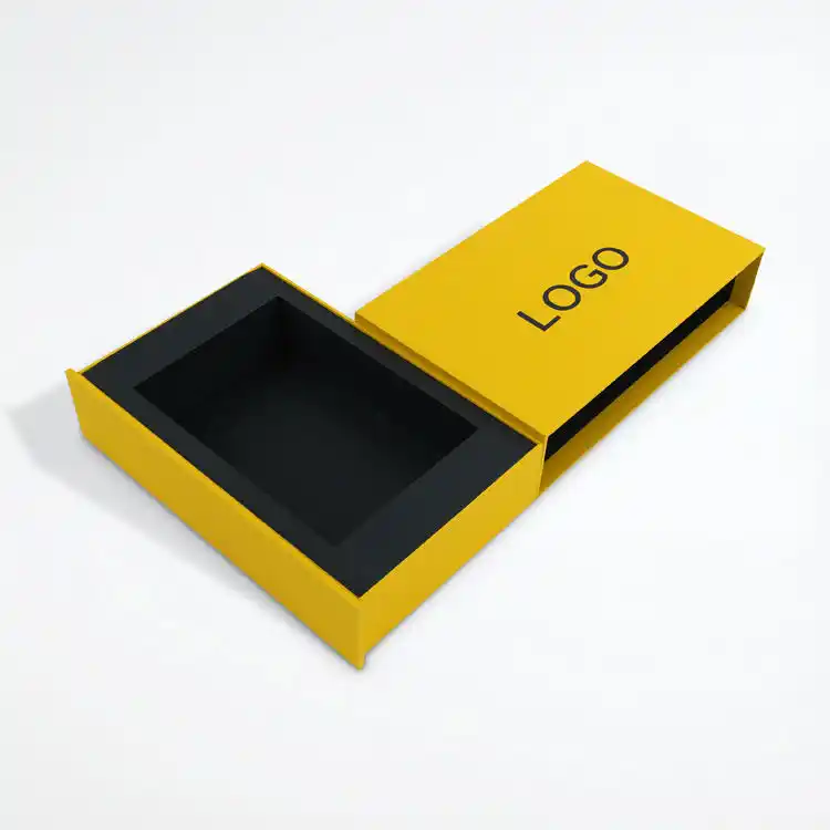 Personalized Luxury Bright Yellow Drawer Boxes Wholesale