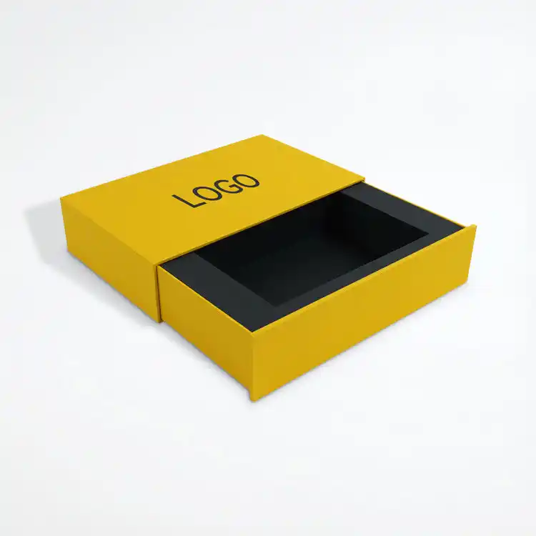 Personalized Luxury Bright Yellow Drawer Boxes Wholesale