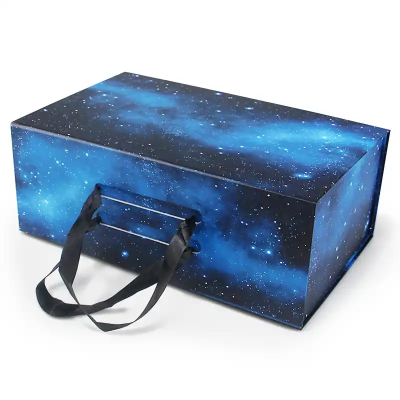 Premium Apparel Garment Foldable Ribbon Magnetic Gift Boxes