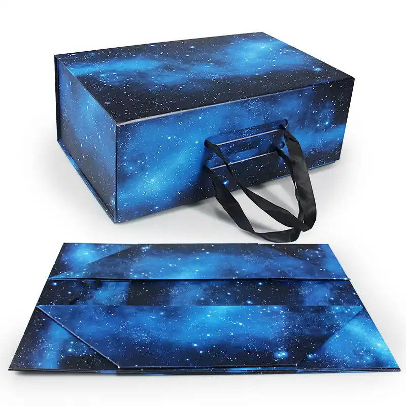 Premium Apparel Garment Foldable Ribbon Magnetic Gift Boxes