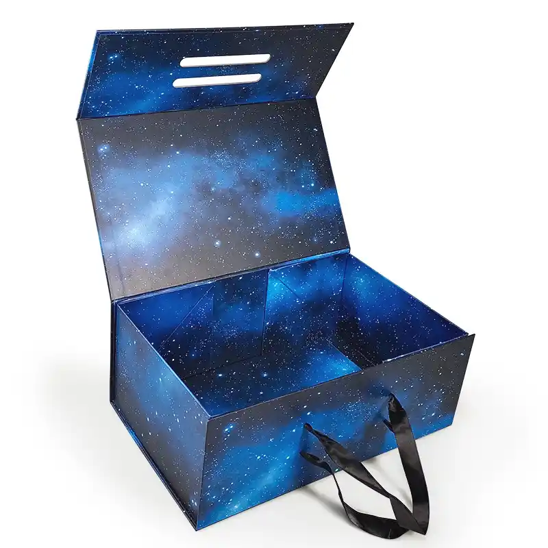 Premium Apparel Garment Foldable Ribbon Magnetic Gift Boxes
