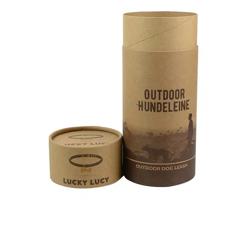 Premium Outdoor Dog Toy Leash Kraft Paper Tubes Packaging