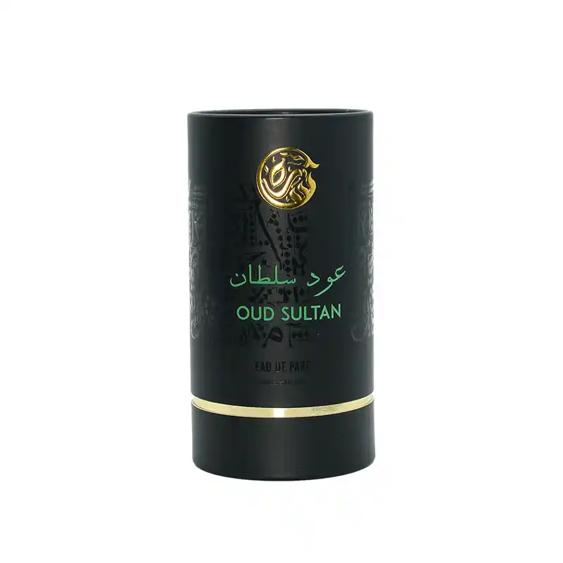 Recyclable Gold Foil Cosmetic Black Paper Tubes Packaging