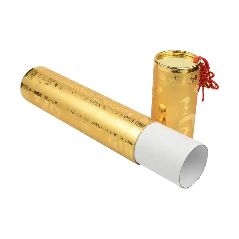 Trade Gold Card Printing Wall Paper Tube Packaging Packaging
