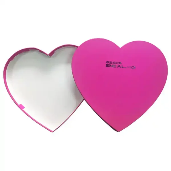 Vintage Red Heart Shape Gift Cosmetic Packaging Boxes OEM