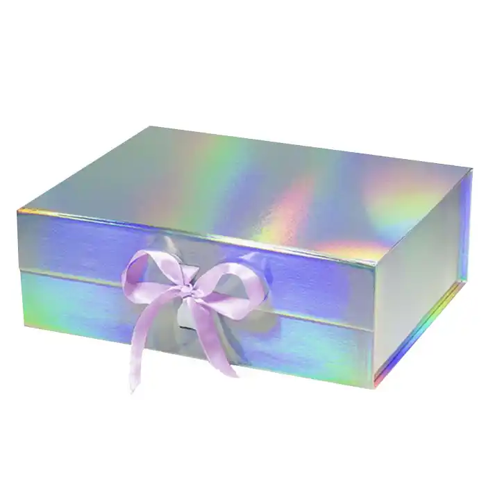 Wholesale Custom Size Shiny Holographic Packaging Boxes